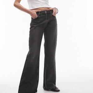 Topshop Mid Rise 90s Flare Jeans
